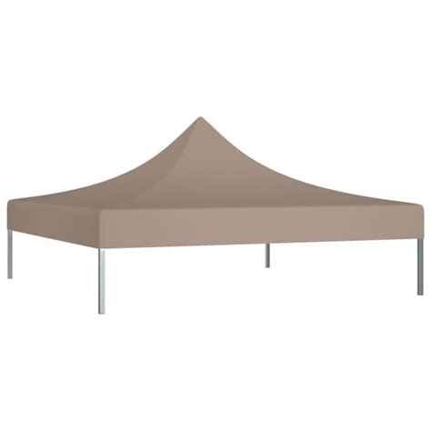 Toit de tente de réception 2x2 m Taupe 270 g m² Dilwe7314127150528