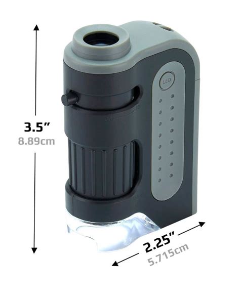 CARSON MICROBRITE PLUS POCKET MICROSCOPE Rustbuster