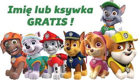 Naklejka Psi Patrol Paw Patrol Pieski Chase Sky Ceny I Opinie Ceneo Pl