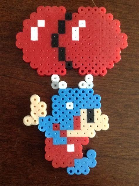 Balloon Fight Beads Perler Bead Art Perler Beads Video Game Perler