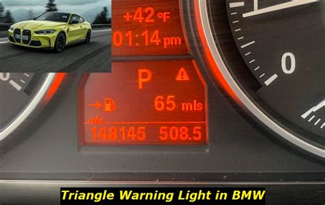 Bmw Dashboard Warning Light Triangle Whats This