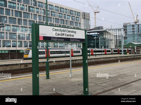 Cardiff Central Railway Station Wales Stock Photo Alamy