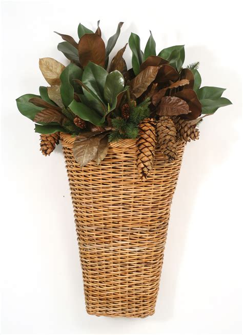 Distinctive Designs Pine And Magnolia Mix In Basket Wayfair