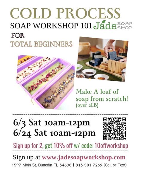 Jun 3 Make Your Own Organic Soap Cold Process Soap Workshop For Beginners Dunedin Fl Patch