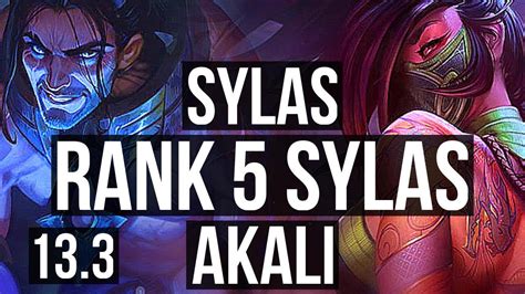 SYLAS Vs AKALI MID Rank 5 Sylas 11 2 8 Legendary Rank 29 EUW