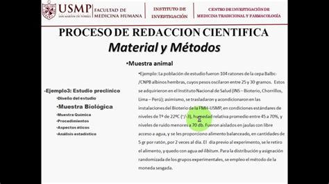 Guia Para Escribir Materiales Y Metodos En Una Investigacion