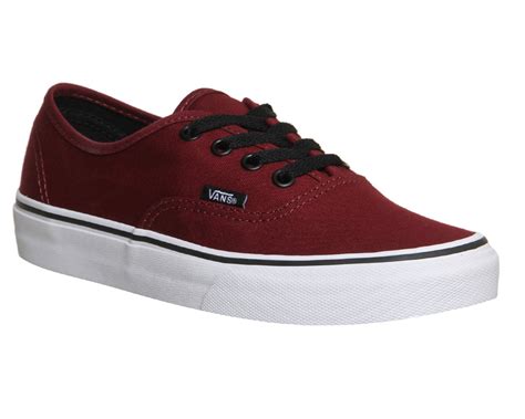 Vans Authentic In Red For Men Port Lyst