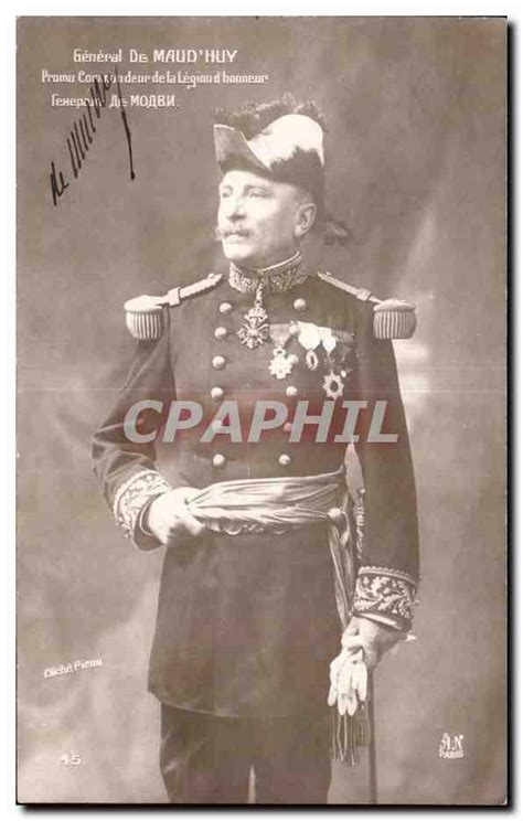 Carte Postale Ancienne Militaria Generral De Maud Huy Commandeur De La