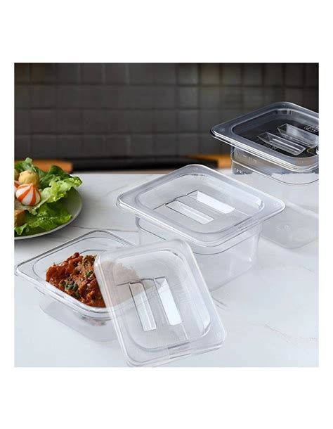 SOGA Gastronorm 1 6 GN Lid Food Tray Top Cover In Clear MYER