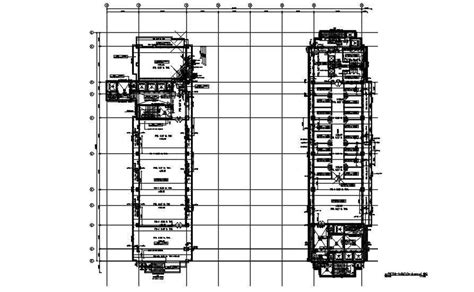 Office Building Typical Floor Plan And Section Details Are Given In