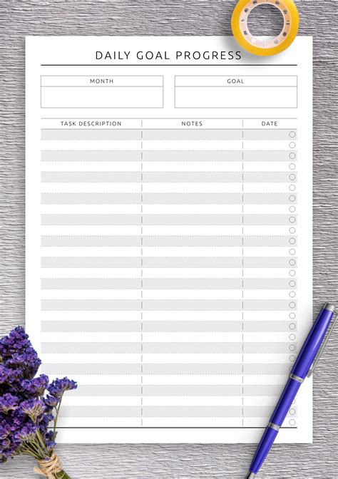 Task Description Template Hq Printable Documents