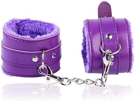 Fluffy Sex Fuzzy Handcuff Bracelet Pu Leather Hand Leg