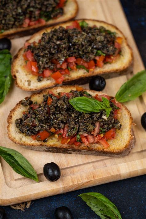 Olive Tapenade Bruschetta Recipe Whiskaffair