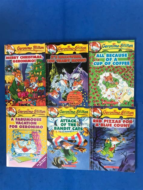 6 X Geronimo Stilton Books As Shown Bundle Of 6 Hobbies And Toys Books And Magazines Fiction