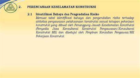 Penjelasan Rencana Keselamatan Konstruksi 1 E PPT