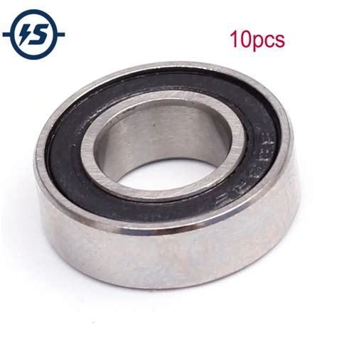 10pcs Set 688RS Ball Bearings 8x16x5mm Double Shielded Metal Steel