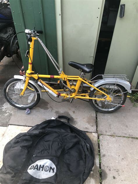 Vintage Yellow Dahon Getaway Folding Bike Used Folding Bikes U