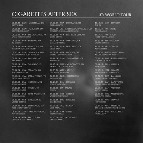Cigarettes After Sex Unveils X S 2025 Asia Tour Dates