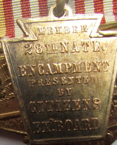 Medals Us Us Post Civil War Gar National Encampment Badge Pittsburgh