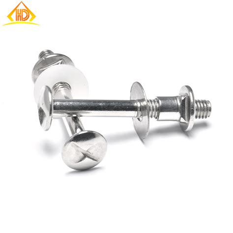 Hand Guardrail Bolt SS304 SS316 Anti Theft Tamper Proof One Way Slotted