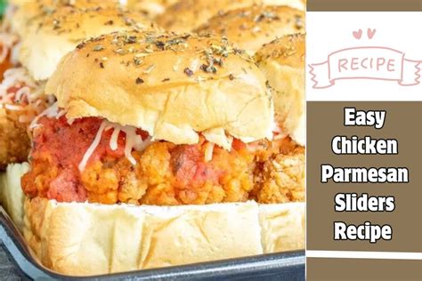 Easy Chicken Parmesan Sliders Recipe Birthday Stock