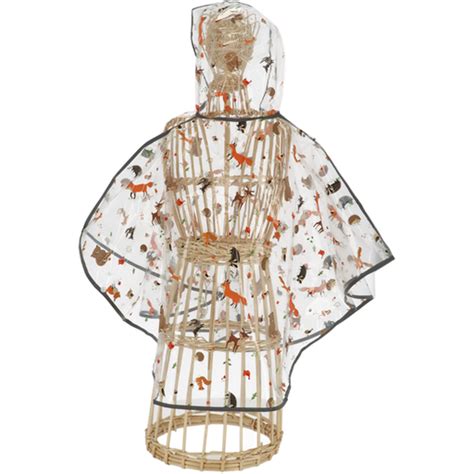 Esschert Design Wild Animals Childrens Poncho Transparent