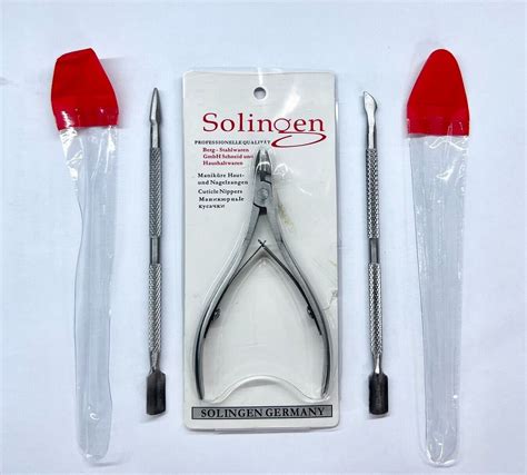 Nail Cuticle Spoon Pusher Remover Cutter Nipper Clipper Cut Set