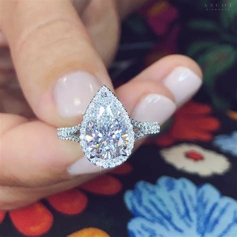 Custom Pear Shaped Engagement Rings Atelier Yuwa Ciao Jp