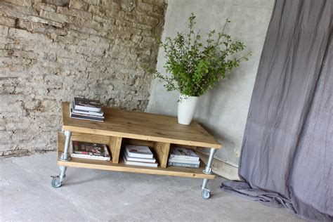 Elena Reclaimed Scaffolding Board And Industrial Pipe Coffee Etsy Uk