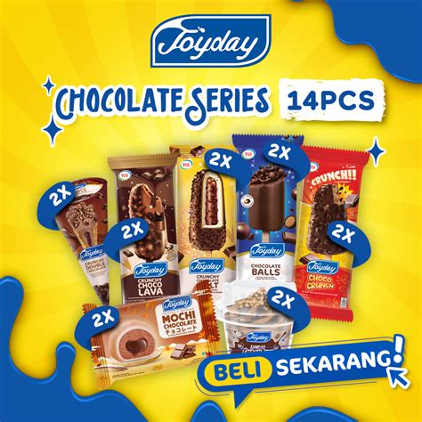 Jual Joyday Ice Cream Package Chocolate Series Isi Pcs Eskrim Mix