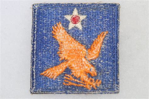 ORIGINAL WW2 US 2nd ARMY AIR FORCE CLOTH SHOULDER PATCH 2 Butlers