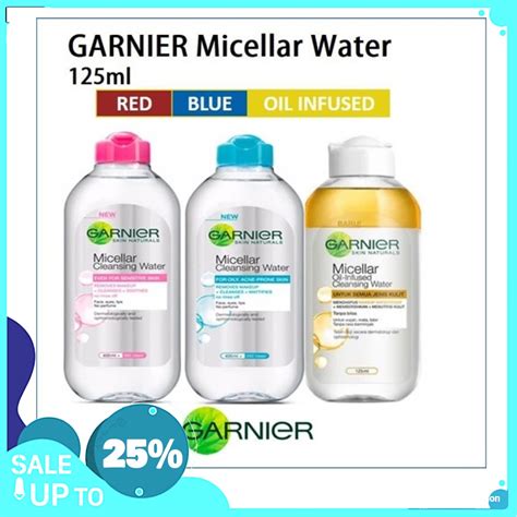 Micellar Water Pink Garnier Blue Blue Blue Bi Phase Oil Vit C