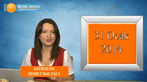 AKREP Günlük Burç Yorumu 31 Ocak 2014 Astrolog DEMET BALTACI astroloji