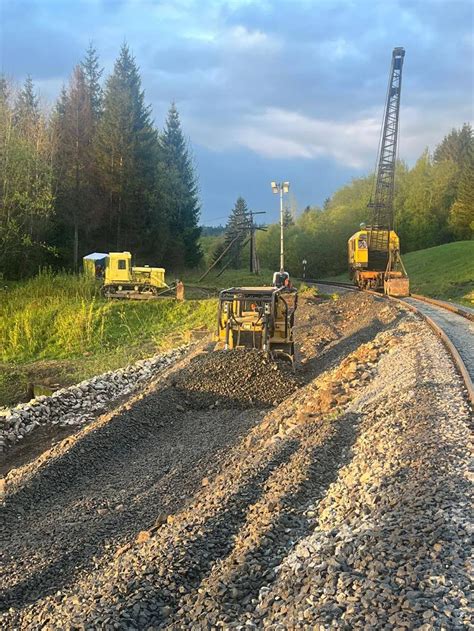 In the Carpathians, due to track repairs, some trains are running on an