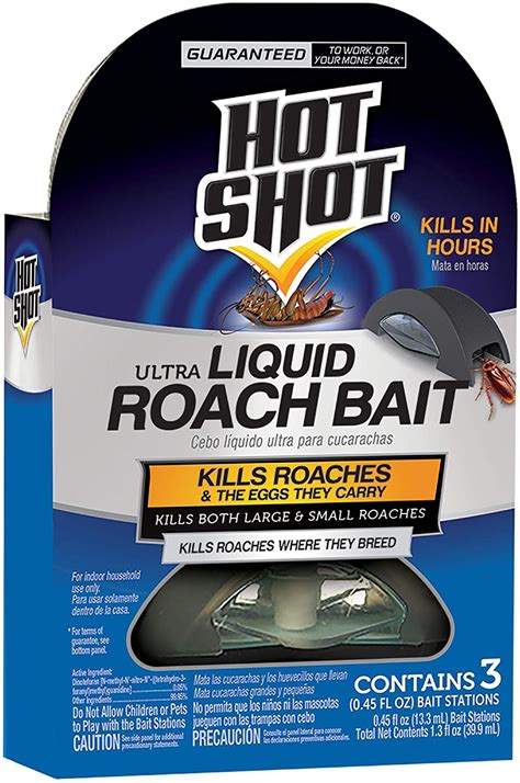 Hot Shot HG 96591 Ultra Liquid Roach Bait Kills In Hours 18 Count