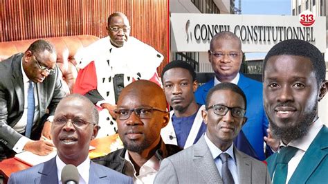 Conseil Constitutionnel Ousmane Sonko Diomaye Faye Et Autres