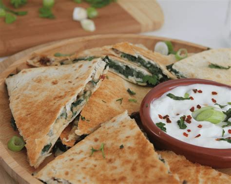 Quesadillas Spinazie Met Kaas Vegetarisch Min 1 Ramadanrecepten Nl