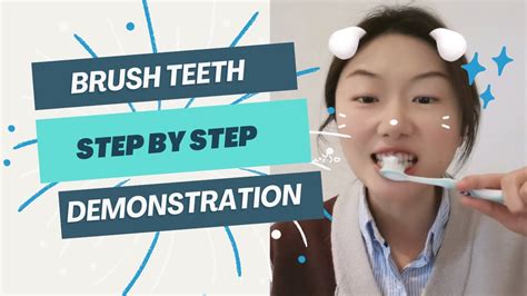 Brush Your Teeth 🦷 Step By Step Real Demonstration Youtube