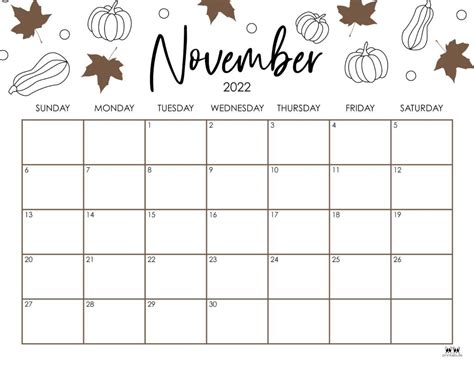 Printable november 2022 calendar-style 15 in 2022