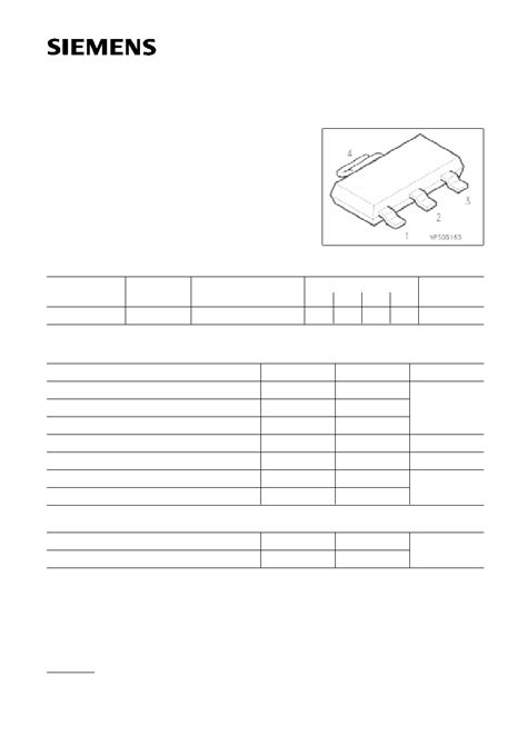 Pzt3906 Datasheet15 Pages Siemens Pnp Silicon Switching Transistor