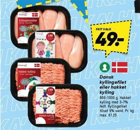 Dansk Kyllingefilet Eller Hakket Kylling Tilbud Hos Bilka