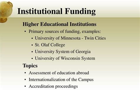 Ppt Funding For International Education Research Powerpoint