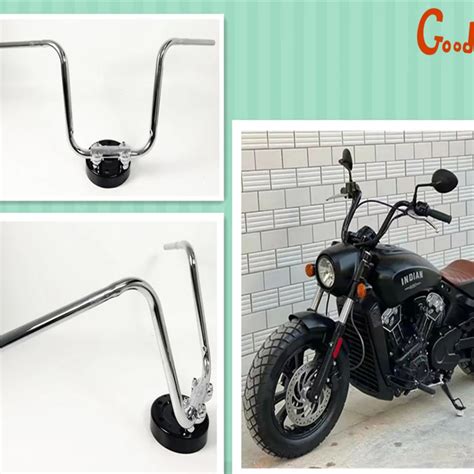 Moto 25mm Guiador 10 12 14 Ascens O Handle Bar Para Escoteiros Indianos