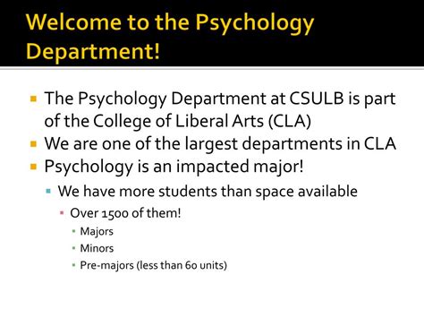 Ppt The Psychology Major Workshop Powerpoint Presentation Free