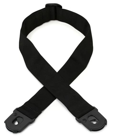 Daddario 50mm Planet Lock Guitar Strap Black Sweetwater