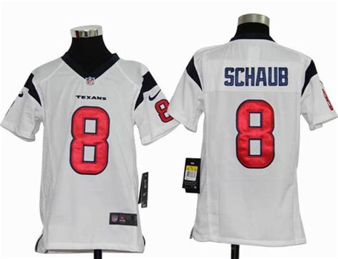 Youth Nike NFL Houston Texans 8 Schaub white Stitched jersey