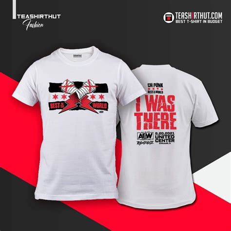 CM Punk Best in the World Exclusive WWE White Jersey T-shirt - Teashirthut