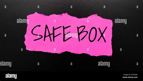 Conceptual Caption Safe Box Business Showcase A Small Structure Where You Can Keep Important Or