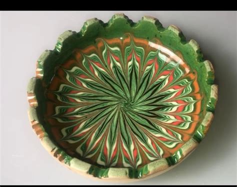 Edge Plates From Horezu Pottery Handmade By Maria Stefanescu