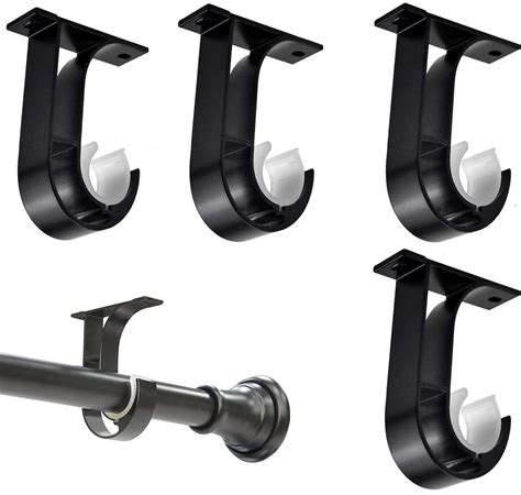 Buy 4 Pack Ceiling Curtain Pole Brackets Heavy Duty Curtain Rail